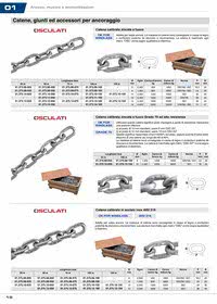 Catena calibrata in acciaio inox AISI 316 -DIN 766- al metro